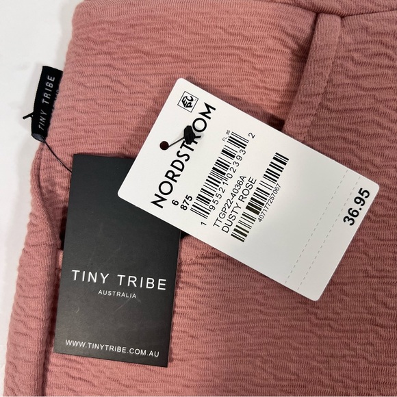 NWT Tiny Tribe Girls Dusty Rose Textured Short 6 - Picture 6 of 9